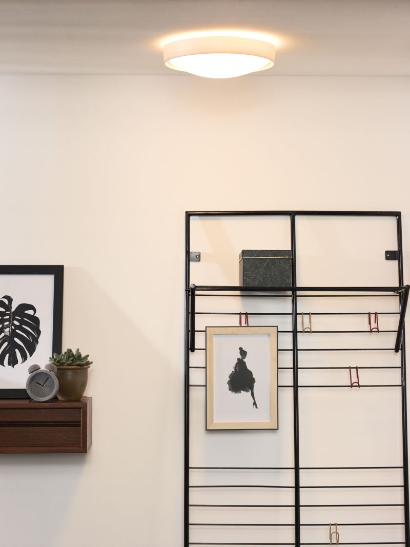 Lucide LEX - Zapustené stropné svietidlo - Ø 33 cm - 2xE27 - Biele